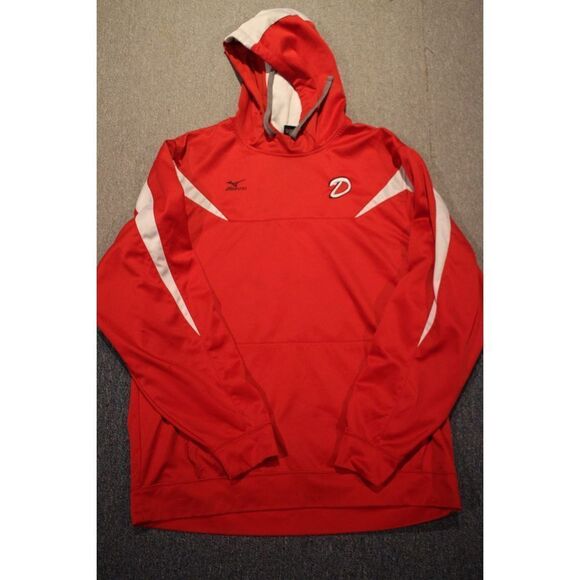 Mizuno Performance Diamond Back Red and White Hoodie - Size XXL - Picture 1 of 5